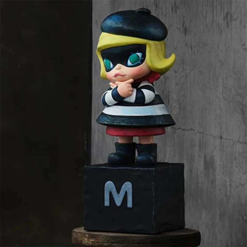 Single Box, POP MART Molly Anniversary Statues Classical Retro Blind Box Figures, Random Design Toys for Modern Home Decor, Collectible Toy Set for Desk Accessories, 1PC
